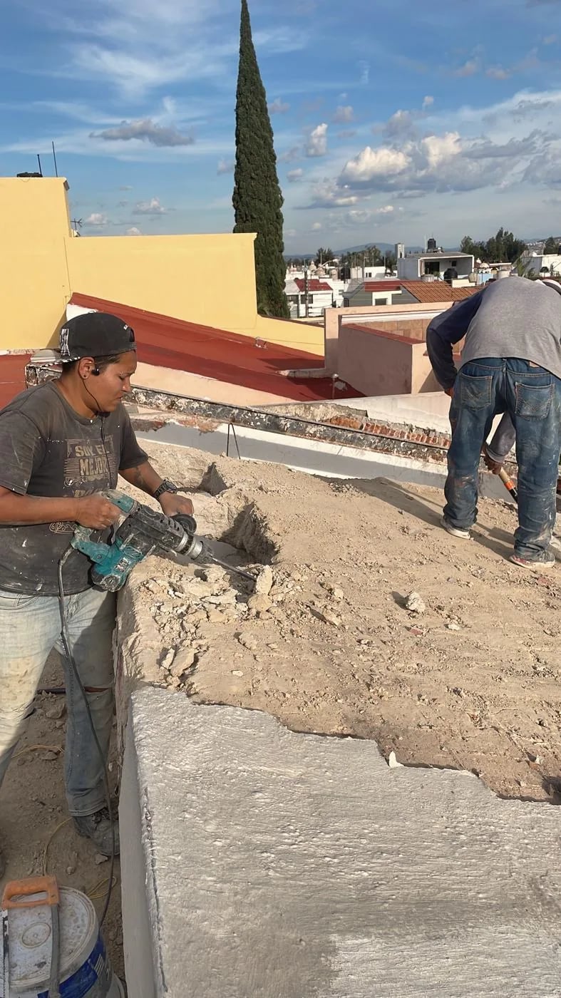 Techo retirado de la recámara principal en Casa Guadalupe, Zapopan