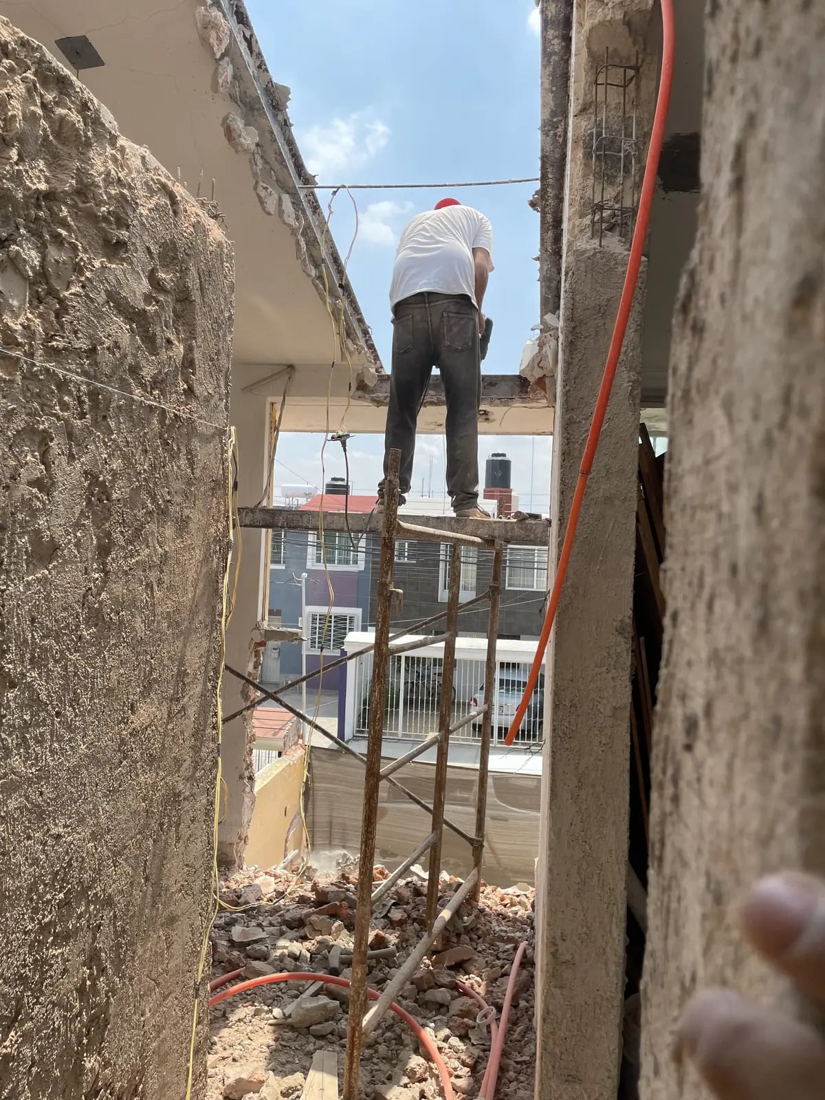 Retiro de techo para ampliar en Casa Guadalupe, Zapopan